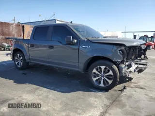 2020 Ford F-150 XL with VIN 1FTEW1CP0LFC22381, listed as a Copart auction lot 46346035 with 51,935 mi miles and Salvage Title. Bid and sale history available at carsss.com. Image 4.