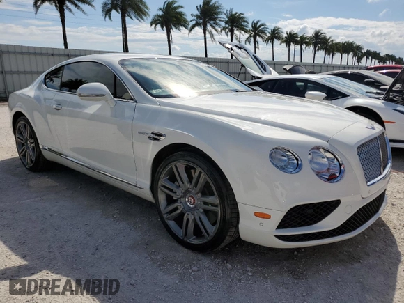 2016 Bentley Continental GT with VIN SCBFT7ZA6GC053724, listed as a Copart auction lot 77163994 with 37,984 mi miles and Salvage Title. Bid and sale history available at DreamBid. Image 4.