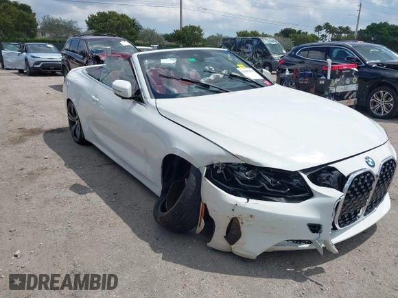 2024 BMW 4 Series 430i z VIN WBA23AT05RCP25894, wystawiony jako IAAI lot #41895019 z przebiegiem 7362 mil mil oraz . Historia ofert i sprzedaży dostępna na DreamBid. Obrazek 6.