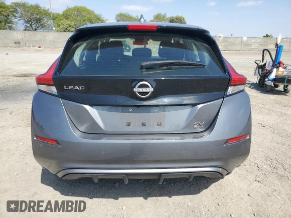 2023 Nissan LEAF SV Plus with VIN 1N4CZ1CV5PC553130, listed as a Copart auction lot 56167875 with 21,344 mi miles and Salvage title. Bid and sale history available at DreamBid. Image 6.