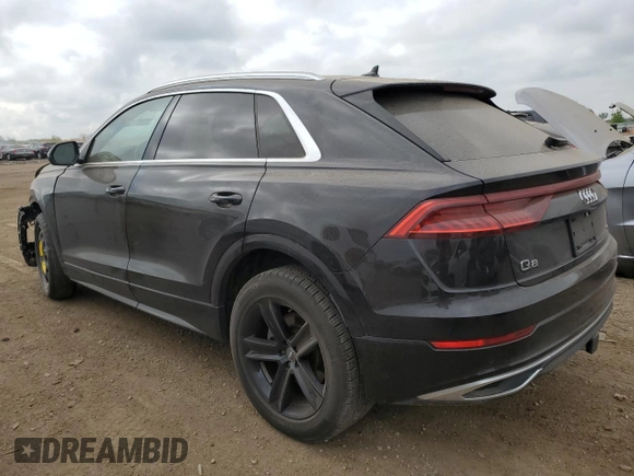 2019 Audi Q8 Premium с VIN WA1AVAF16KD021288, выставлен на аукционе Copart как лот 56593805 с пробегом 42 169 миль миль и Списание • Salvage title. История ставок и продаж доступна на DreamBid. Изображение 2.