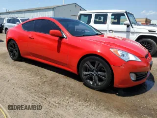 2011 Hyundai Genesis Coupe with VIN KMHHT6KD2BU058227, listed as a Copart auction lot 62154355 with 138,688 mi miles and Clean title. Bid and sale history available at DreamBid. Image 4.