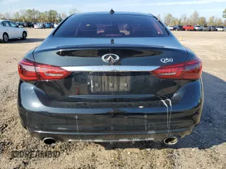 2018 Infiniti Q50 Sport with VIN JN1EV7AP7JM363050, listed as a Copart auction lot 86200424 with 98,433 mi miles and Salvage Title. Bid and sale history available at carsss.com. Image 6.