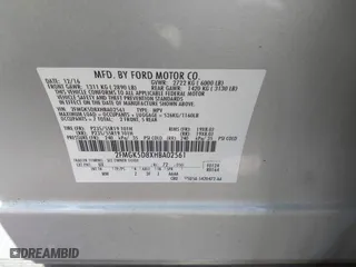 2017 Ford Flex Limited with VIN 2FMGK5D8XHBA02561, listed as a IAAI auction lot 41930255 with 166,465 mi miles. Bid and sale history available at carsss.com. Image 9.