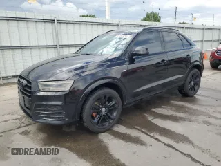 2018 Audi Q3 Premium Plus with VIN WA1JCCFSXJR012556, listed as a Copart auction lot 62161455 with 93,336 mi miles and Salvage title. Bid and sale history available at DreamBid. Image 1.