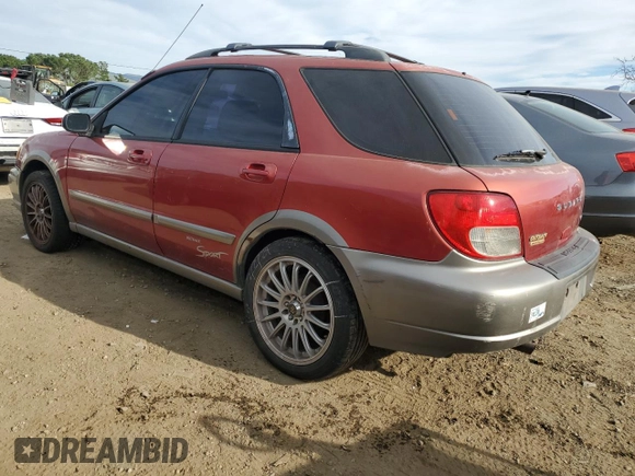 2002 Subaru Impreza Outback Special Sports with VIN JF1GG68512H808767, listed as a Copart auction lot 47186295 with 238,111 mi miles and Salvage title. Bid and sale history available at DreamBid. Image 2.