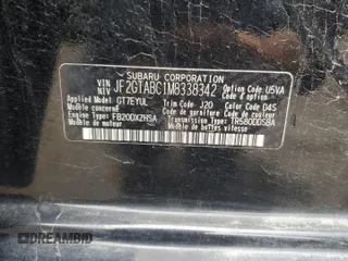 2021 Subaru Crosstrek с VIN JF2GTABC1M8338342, выставлен на аукционе Copart как лот 59813645 с пробегом 37 862 миль миль и Списание • Salvage title. История ставок и продаж доступна на DreamBid. Изображение 13.