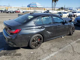2022 BMW 3 Series M340i with VIN 3MW5U7J04N8C55794, listed as a Copart auction lot 80082294 with 0 mi miles and Salvage Title. Bid and sale history available at carsss.com. Image 3.