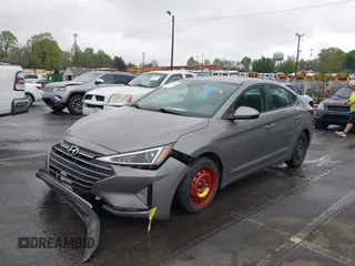 2020 Hyundai Elantra SE with VIN KMHD74LF5LU022637, listed as a IAAI auction lot 41946099 with 20,482 mi miles. Bid and sale history available at carsss.com. Image 2.