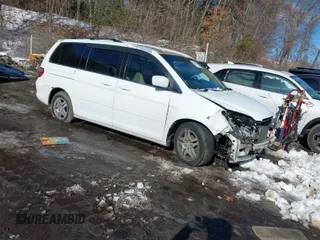 2007 Honda Odyssey EX-L with VIN 5FNRL38637B127782, listed as a IAAI auction lot 41590102 with 194,590 mi miles and . Bid and sale history available at DreamBid. Image 1.
