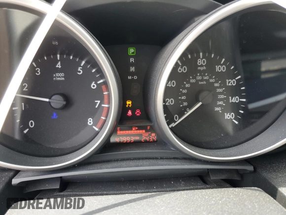 2012 Mazda 5 Sport with VIN JM1CW2BLXC0144268, listed as a Copart auction lot 53838745 with 47,993 mi miles and Salvage Title. Bid and sale history available at DreamBid. Image 9.