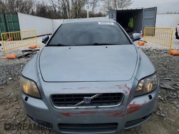 2008 Volvo C70 with VIN YV1MC67218J049338, listed as a Copart auction lot 50993735 with 187,924 mi miles and Salvage Title. Bid and sale history available at carsss.com. Image 5.
