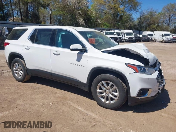 2019 Chevrolet Traverse LT with VIN 1GNERHKW4KJ141055, listed as a IAAI auction lot 41854639 with 44,675 mi miles and . Bid and sale history available at DreamBid. Image 1.