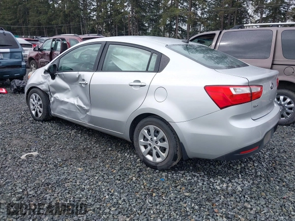 2014 Kia Rio LX with VIN KNADM4A31E6327403, listed as a IAAI auction lot 41915952 with 127,167 mi miles. Bid and sale history available at carsss.com. Image 3.