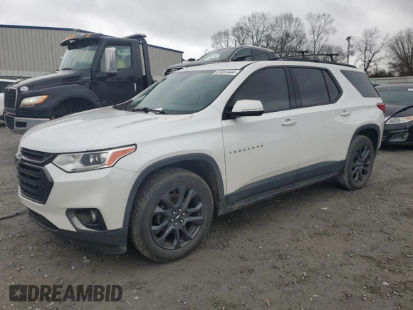 2018 Chevrolet Traverse RS with VIN 1GNERJKX6JJ153514, listed as a Copart auction lot 87037444 with 164,078 mi miles and Salvage Title. Bid and sale history available at carsss.com. Image 1.