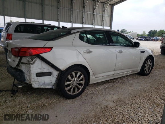 2015 Kia Optima EX z VIN 5XXGN4A75FG452374, wystawiony jako Copart lot #59928725 z przebiegiem 162 831 mil mil oraz Szkoda całkowita • Salvage title. Historia ofert i sprzedaży dostępna na DreamBid. Obrazek 3.