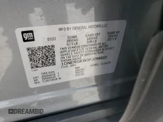 2023 Chevrolet Traverse LT Cloth z VIN 1GNERGKW3PJ298822, wystawiony jako Copart lot #61220925 z przebiegiem 19 663 mil mil oraz Szkoda całkowita • Salvage title. Historia ofert i sprzedaży dostępna na DreamBid. Obrazek 14.