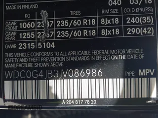 2018 Mercedes-Benz GLC 300 с VIN WDC0G4JB3JV086986, выставлен на аукционе IAAI как лот 42380208 с пробегом 90 250 миль миль и . История ставок и продаж доступна на DreamBid. Изображение 9.