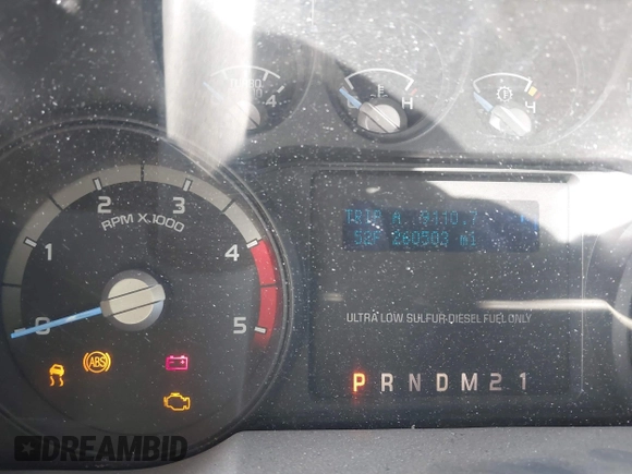 2012 Ford F-350 XL with VIN 1FT7W3AT7CEC97122, listed as a IAAI auction lot 38086956 with 260,503 mi miles and . Bid and sale history available at DreamBid. Image 7.
