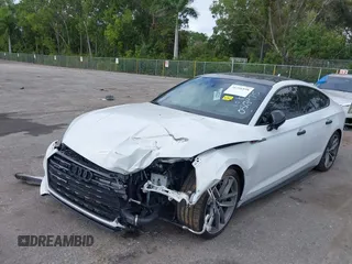 2019 Audi A5 Sportback Prestige with VIN WAUFNCF58KA086975, listed as a IAAI auction lot 38356898 with 54,058 mi miles. Bid and sale history available at carsss.com. Image 18.