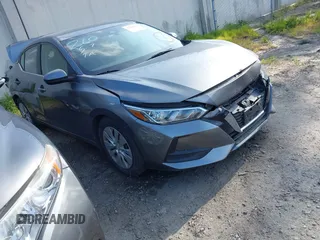 2020 Nissan Sentra S with VIN 3N1AB8BV9LY306505, listed as a IAAI auction lot 41641284 with 57,503 mi miles. Bid and sale history available at carsss.com. Image 1.