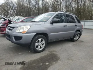 2009 Kia Sportage LX with VIN KNDJF724097642055, listed as a Copart auction lot 52748555 with 132,809 mi miles and Salvage Title. Bid and sale history available at carsss.com. Image 1.