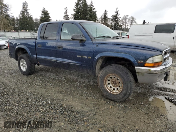 2000 Dodge Dakota Sport with VIN 1B7GG2AN9YS760105, listed as a Copart auction lot 51023545 with 191,900 mi miles and Clean Title. Bid and sale history available at carsss.com. Image 4.