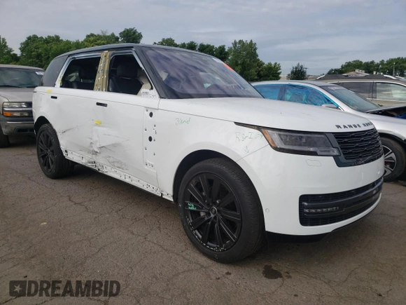 2023 Land Rover Range Rover SE with VIN SALKPBFU4PA075307, listed as a Copart auction lot 59936715 with 11,372 mi miles and Salvage title. Bid and sale history available at DreamBid. Image 4.