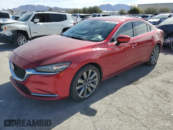 2019 Mazda 6 Grand Touring Reserve with VIN JM1GL1WY9K1508859, listed as a Copart auction lot 45881385 with 80,625 mi miles and Salvage Title. Bid and sale history available at DreamBid. Image 1.