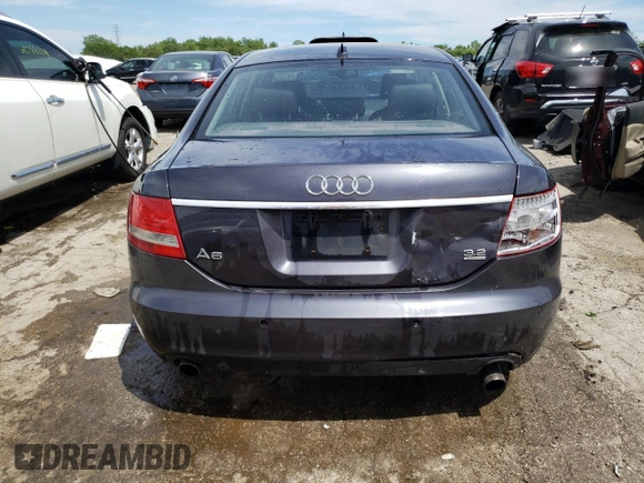 2005 Audi A6 with VIN WAUDG74F85N102609, listed as a Copart auction lot 59572414 with 174,527 mi miles and Salvage Title. Bid and sale history available at carsss.com. Image 6.