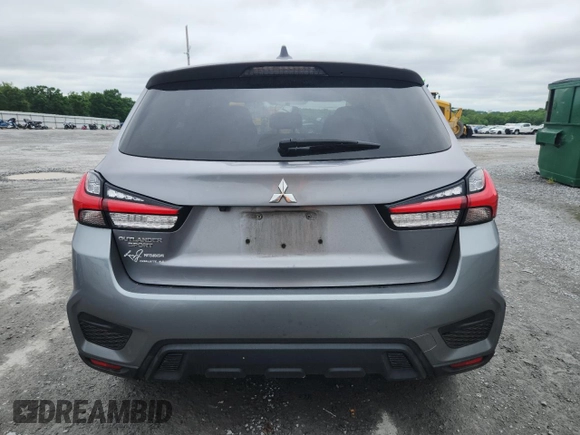 2020 Mitsubishi Outlander ES with VIN JA4AP3AU9LU021858, listed as a Copart auction lot 58793345 with 102,995 mi miles and Salvage title. Bid and sale history available at DreamBid. Image 6.