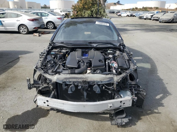 2015 Lexus RC F with VIN JTHHP5BC2F5003057, listed as a Copart auction lot 74505324 with 0 mi miles and Salvage Title. Bid and sale history available at carsss.com. Image 5.