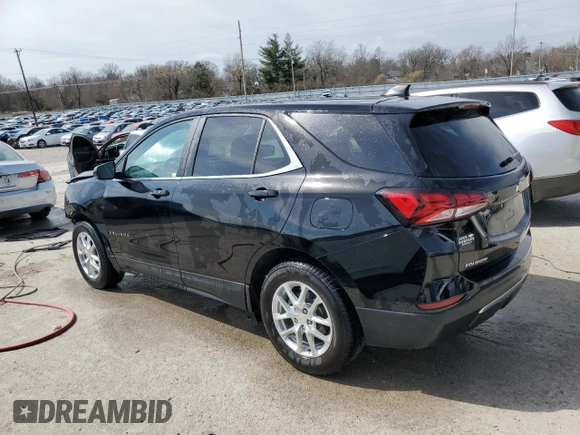 2023 Chevrolet Equinox LT with VIN 3GNAXTEG2PL259908, listed as a Copart auction lot 48531345 with 14,671 mi miles and Salvage title. Bid and sale history available at DreamBid. Image 2.