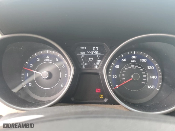 2013 Hyundai Elantra GLS PZEV with VIN 5NPDH4AE9DH455000, listed as a Copart auction lot 50591245 with 34,308 mi miles and Salvage Title. Bid and sale history available at carsss.com. Image 9.