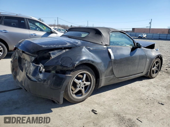 2005 Nissan 350Z Touring with VIN JN1AZ36A05M751145, listed as a Copart auction lot 47348945 with 139,477 mi miles and Salvage title. Bid and sale history available at DreamBid. Image 3.