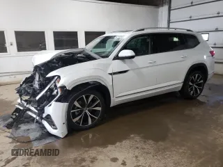 2024 Volkswagen Atlas SEL Premium R-Line with VIN 1V2FR2CA1RC513235, listed as a Copart auction lot 62103505 with 10,945 mi miles and Salvage title. Bid and sale history available at DreamBid. Image 1.