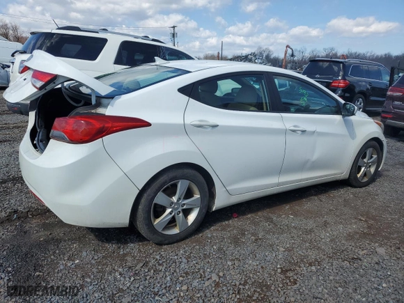 2013 Hyundai Elantra GLS with VIN 5NPDH4AE2DH361606, listed as a Copart auction lot 49897735 with 136,262 mi miles and Salvage Title. Bid and sale history available at carsss.com. Image 3.