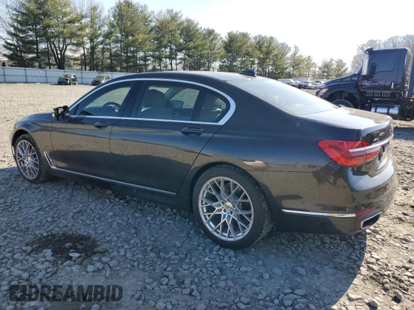 2017 BMW 7 Series 740i xDrive with VIN WBA7E4C59HGU99914, listed as a Copart auction lot 45283743 with 108,388 mi miles. Bid and sale history available at carsss.com. Image 2.