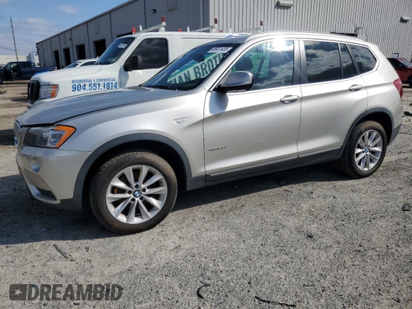 2013 BMW X3 xDrive28i with VIN 5UXWX9C57D0D01583, listed as a Copart auction lot 46401435 with 133,506 mi miles and Clean Title. Bid and sale history available at carsss.com. Image 1.