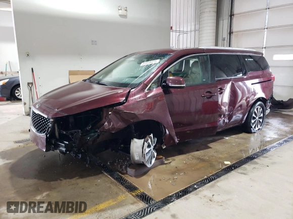 2016 Kia Sedona SX with VIN KNDMC5C10G6155746, listed as a Copart auction lot 51518415 with 181,030 mi miles and Salvage Title. Bid and sale history available at carsss.com. Image 1.