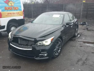 2015 Infiniti Q50 Premium with VIN JN1BV7AR2FM412327, listed as a IAAI auction lot 41794730 with 84,591 mi miles. Bid and sale history available at carsss.com. Image 17.