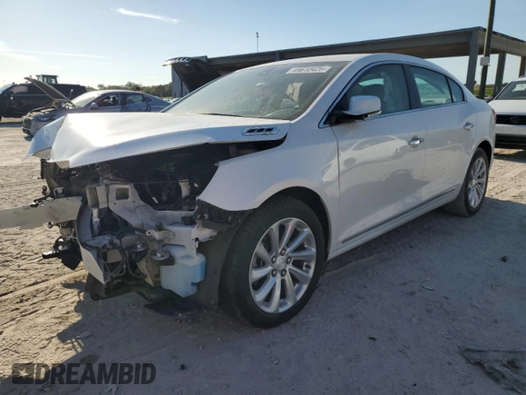 2016 Buick LaCrosse Leather with VIN 1G4GB5G39GF278114, listed as a Copart auction lot 49610425 with 64,823 mi miles and Salvage Title. Bid and sale history available at carsss.com. Image 1.