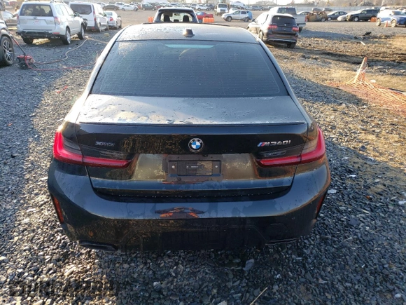 2024 BMW 3 Series M340i xDrive with VIN 3MW49FF00R8E53312, listed as a Copart auction lot 87704185 with 0 mi miles and Salvage Title. Bid and sale history available at carsss.com. Image 6.