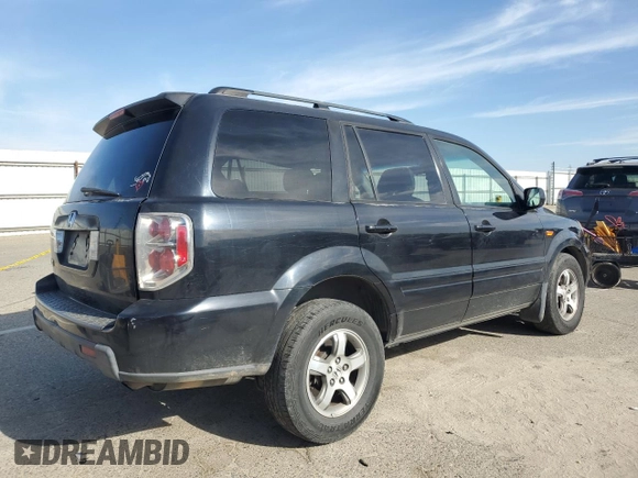 2006 Honda Pilot EX-L with VIN 5FNYF285X6B050069, listed as a Copart auction lot 53162495 with 274,271 mi miles and Salvage Title. Bid and sale history available at DreamBid. Image 3.