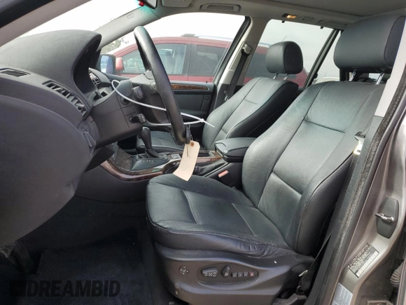 2005 BMW X5 3.0i with VIN 5UXFA13525LY02042, listed as a Copart auction lot 58061944 with 152,251 mi miles and Salvage Title. Bid and sale history available at carsss.com. Image 7.