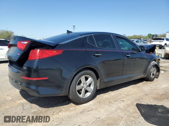 2014 Kia Optima LX with VIN 5XXGM4A71EG281270, listed as a Copart auction lot 52617445 with Not Provided miles and Salvage Title. Bid and sale history available at carsss.com. Image 3.