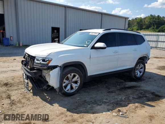 2020 Volkswagen Atlas S z VIN 1V2AP2CA6LC501444, wystawiony jako Copart lot #69373594 z przebiegiem 80 795 mil mil oraz Szkoda całkowita • Salvage title. Historia ofert i sprzedaży dostępna na DreamBid. Obrazek 1.