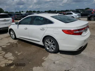 2012 Hyundai Azera z VIN KMHFG4JG6CA153582, wystawiony jako Copart lot #64809485 z przebiegiem 79 425 mil mil oraz Czysty tytuł • Clean title. Historia ofert i sprzedaży dostępna na DreamBid. Obrazek 2.