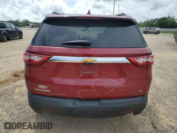 2020 Chevrolet Traverse LT with VIN 1GNERHKW0LJ244037, listed as a Copart auction lot 54182415 with 134,328 mi miles and Salvage title. Bid and sale history available at DreamBid. Image 6.