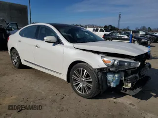 2015 Kia Cadenza Premium with VIN KNALN4D70F5169764, listed as a Copart auction lot 46124985 with 72,884 mi miles and Clean Title. Bid and sale history available at carsss.com. Image 4.